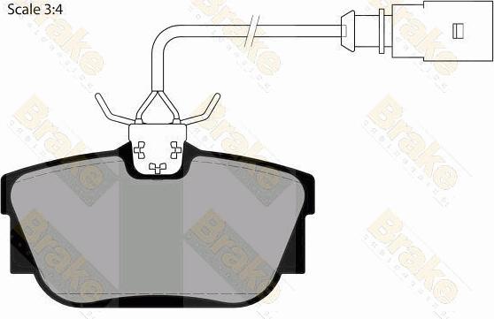 Brake Engineering PA1470 - Brake Pad Set, disc brake www.autospares.lv