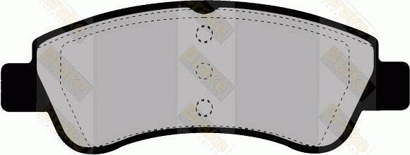 Brake Engineering PA1471 - Brake Pad Set, disc brake www.autospares.lv