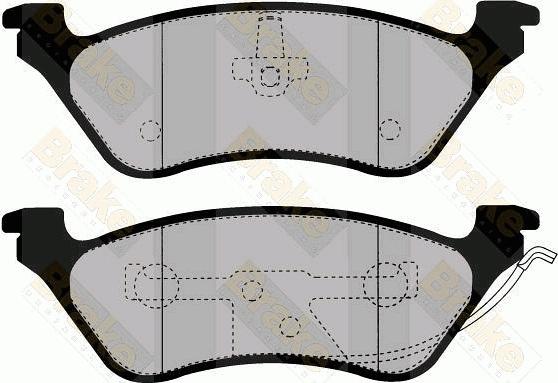 Brake Engineering PA1473 - Bremžu uzliku kompl., Disku bremzes www.autospares.lv