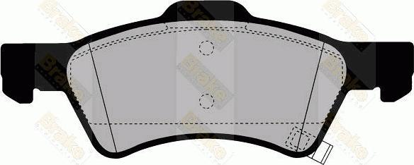 Brake Engineering PA1477 - Bremžu uzliku kompl., Disku bremzes www.autospares.lv