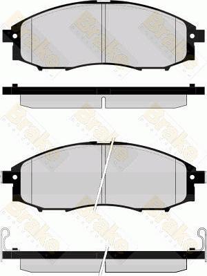 Brake Engineering PA1590 - Bremžu uzliku kompl., Disku bremzes www.autospares.lv