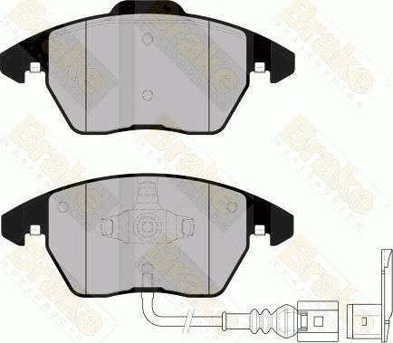 Brake Engineering PA1558 - Brake Pad Set, disc brake www.autospares.lv