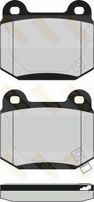 Brake Engineering PA1588 - Brake Pad Set, disc brake www.autospares.lv