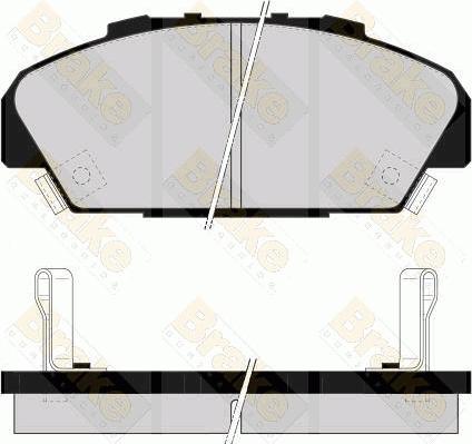 Brake Engineering PA1531 - Brake Pad Set, disc brake www.autospares.lv