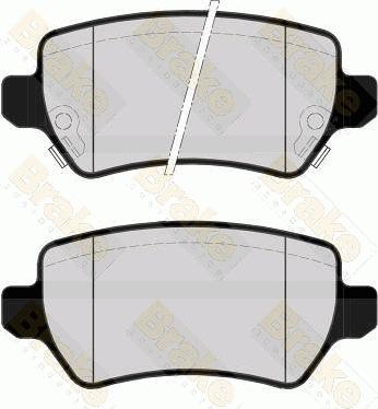 Brake Engineering PA1520 - Brake Pad Set, disc brake www.autospares.lv