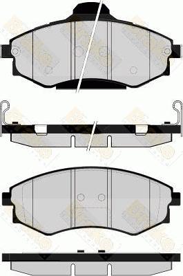 Brake Engineering PA1522 - Bremžu uzliku kompl., Disku bremzes www.autospares.lv