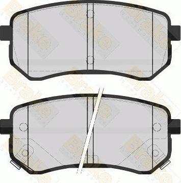 Brake Engineering PA1578 - Brake Pad Set, disc brake www.autospares.lv