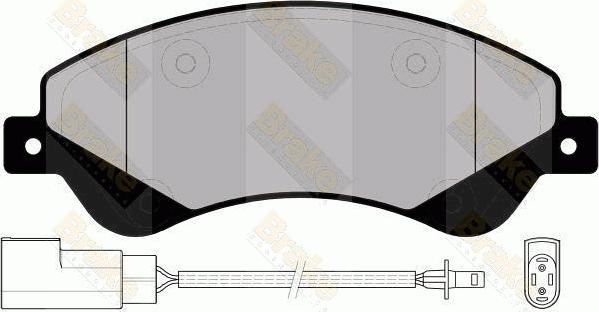 Brake Engineering PA1699 - Bremžu uzliku kompl., Disku bremzes www.autospares.lv