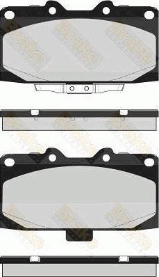 Brake Engineering PA1694 - Brake Pad Set, disc brake www.autospares.lv