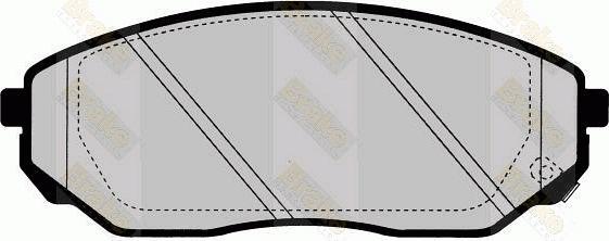 Brake Engineering PA1645 - Bremžu uzliku kompl., Disku bremzes www.autospares.lv