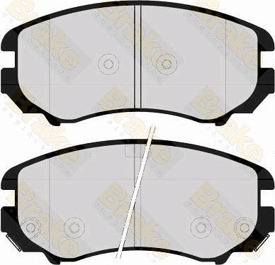 Brake Engineering PA1654 - Brake Pad Set, disc brake www.autospares.lv