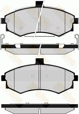 Brake Engineering PA1656 - Bremžu uzliku kompl., Disku bremzes autospares.lv