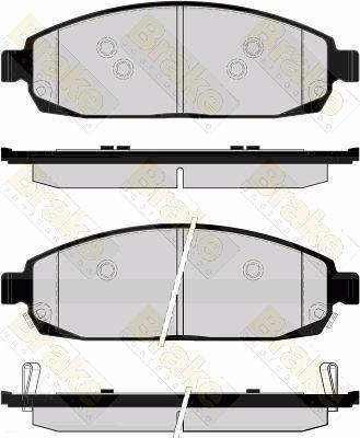 Brake Engineering PA1665 - Bremžu uzliku kompl., Disku bremzes autospares.lv