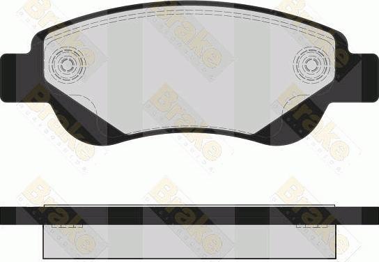 Brake Engineering PA1666 - Brake Pad Set, disc brake www.autospares.lv