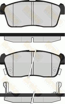 Brake Engineering PA1668 - Brake Pad Set, disc brake www.autospares.lv