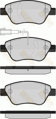 Brake Engineering PA1604 - Brake Pad Set, disc brake www.autospares.lv