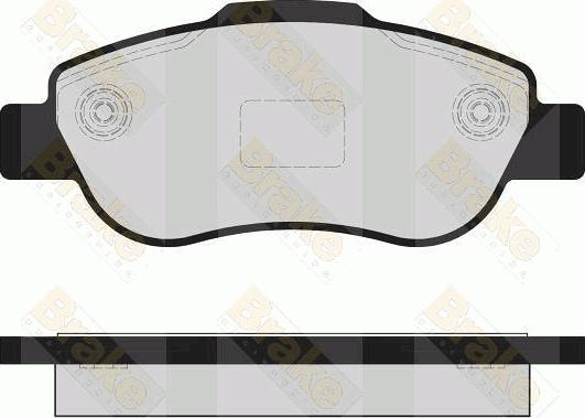 Brake Engineering PA1605 - Brake Pad Set, disc brake www.autospares.lv