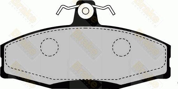 Brake Engineering PA1608 - Brake Pad Set, disc brake www.autospares.lv