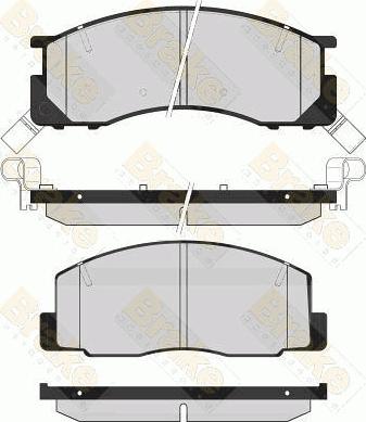 Brake Engineering PA1617 - Bremžu uzliku kompl., Disku bremzes autospares.lv