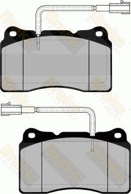 Brake Engineering PA1684 - Bremžu uzliku kompl., Disku bremzes autospares.lv