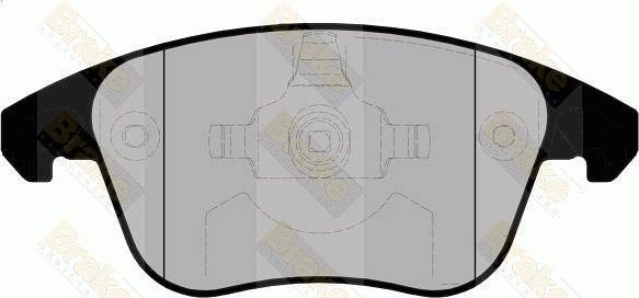 Brake Engineering PA1687 - Brake Pad Set, disc brake www.autospares.lv