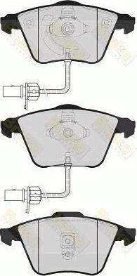 Brake Engineering PA1624 - Bremžu uzliku kompl., Disku bremzes www.autospares.lv