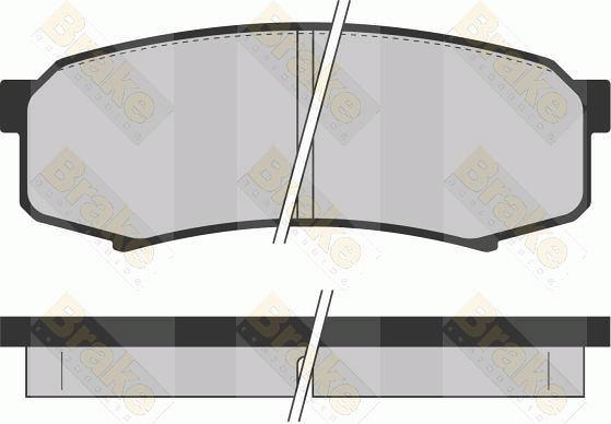 Brake Engineering PA1081 - Brake Pad Set, disc brake www.autospares.lv