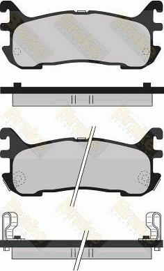 Brake Engineering PA1072 - Bremžu uzliku kompl., Disku bremzes autospares.lv