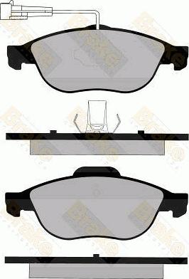 Brake Engineering PA1154 - Brake Pad Set, disc brake www.autospares.lv