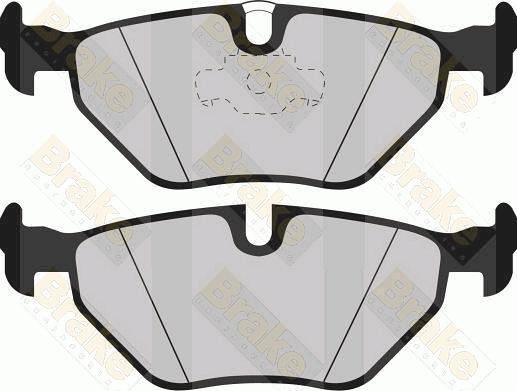 Brake Engineering PA1180 - Brake Pad Set, disc brake www.autospares.lv