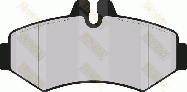 Brake Engineering PA1183 - Bremžu uzliku kompl., Disku bremzes www.autospares.lv