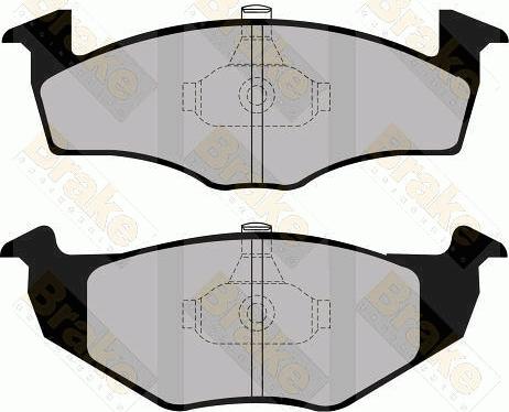 Brake Engineering PA1139 - Brake Pad Set, disc brake www.autospares.lv