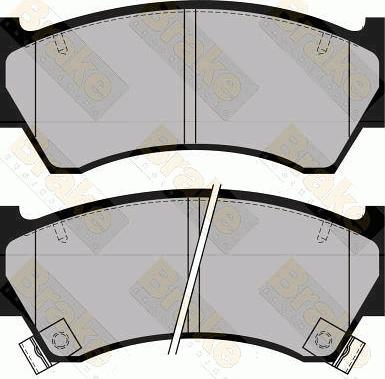 Brake Engineering PA1130 - Brake Pad Set, disc brake www.autospares.lv