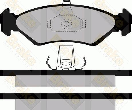 Brake Engineering PA1127 - Bremžu uzliku kompl., Disku bremzes www.autospares.lv