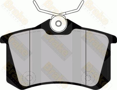 Brake Engineering PA1856 - Brake Pad Set, disc brake www.autospares.lv