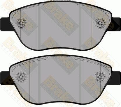 Brake Engineering PA1851 - Bremžu uzliku kompl., Disku bremzes www.autospares.lv