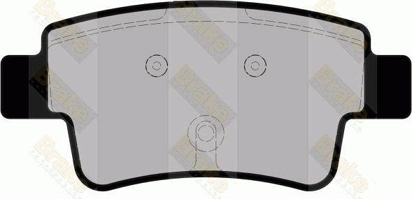 Brake Engineering PA1869 - Bremžu uzliku kompl., Disku bremzes www.autospares.lv