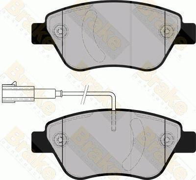 Brake Engineering PA1861 - Bremžu uzliku kompl., Disku bremzes autospares.lv