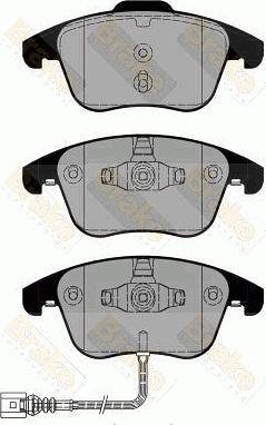 Brake Engineering PA1801 - Bremžu uzliku kompl., Disku bremzes www.autospares.lv