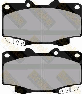 Brake Engineering PA1886 - Brake Pad Set, disc brake www.autospares.lv