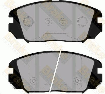 Brake Engineering PA1824 - Brake Pad Set, disc brake www.autospares.lv