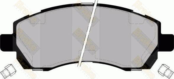 Brake Engineering PA1397 - Brake Pad Set, disc brake www.autospares.lv