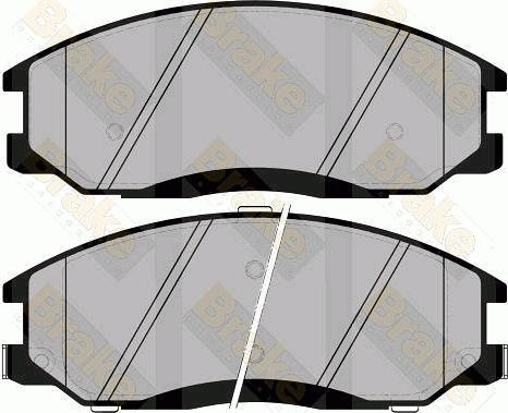 Brake Engineering PA1349 - Brake Pad Set, disc brake www.autospares.lv