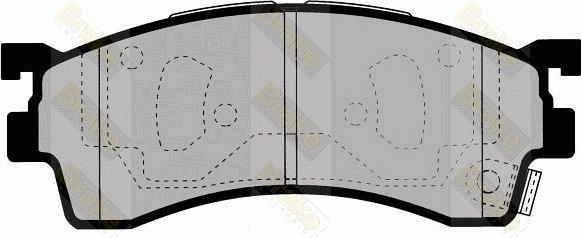 Brake Engineering PA1365 - Brake Pad Set, disc brake www.autospares.lv