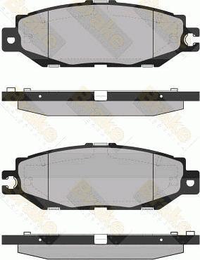 Brake Engineering PA1360 - Bremžu uzliku kompl., Disku bremzes www.autospares.lv