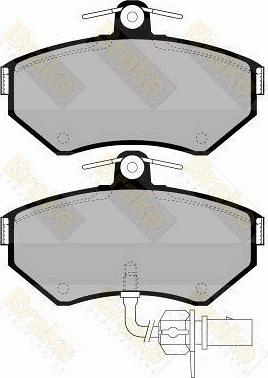 Brake Engineering PA1300 - Bremžu uzliku kompl., Disku bremzes autospares.lv