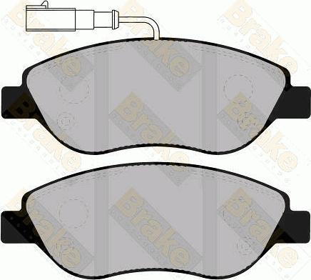 Brake Engineering PA1308 - Bremžu uzliku kompl., Disku bremzes autospares.lv