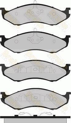 Brake Engineering PA1322 - Bremžu uzliku kompl., Disku bremzes www.autospares.lv