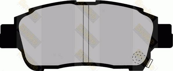 Brake Engineering PA1243 - Brake Pad Set, disc brake www.autospares.lv