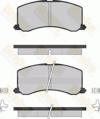 Brake Engineering PA1256 - Тормозные колодки, дисковые, комплект www.autospares.lv